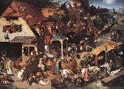 BRUEGEL, Pieter the Elder Netherlandish Proverbs oil painting picture wholesale